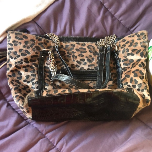 Ellen Tracy leopard purse - Picture 5 of 6